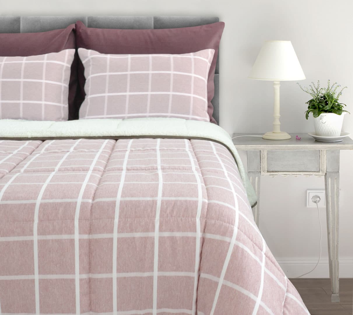 COMFORTER ROSA CUADROS_001